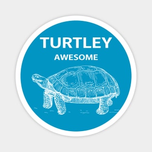 Funny Turtley Awesome Turtle Magnet